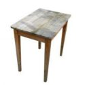 Worn modern style table.