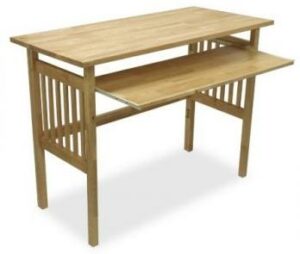 Simple styled solid beech wood desk.