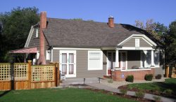 Freshly painted exterior of a craftsman style home.