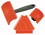 Wood graining tool set.