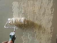 Applying paint with a rag roller