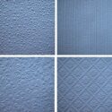 Four examples of paintable textured wallpaper.