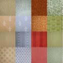 A variety of wallpaper patterns and colors.