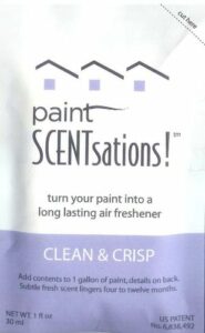 Paint Scentsations scented paint additive, 1 oz pouch.