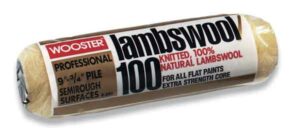 A Wooster Lambswool  paint roller cover.