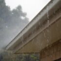 Rain gutters overflowing during heavy rain