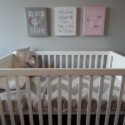 Minimalist style nursery.