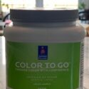 A Sherwin Williams Color-to-Go paint color sample.